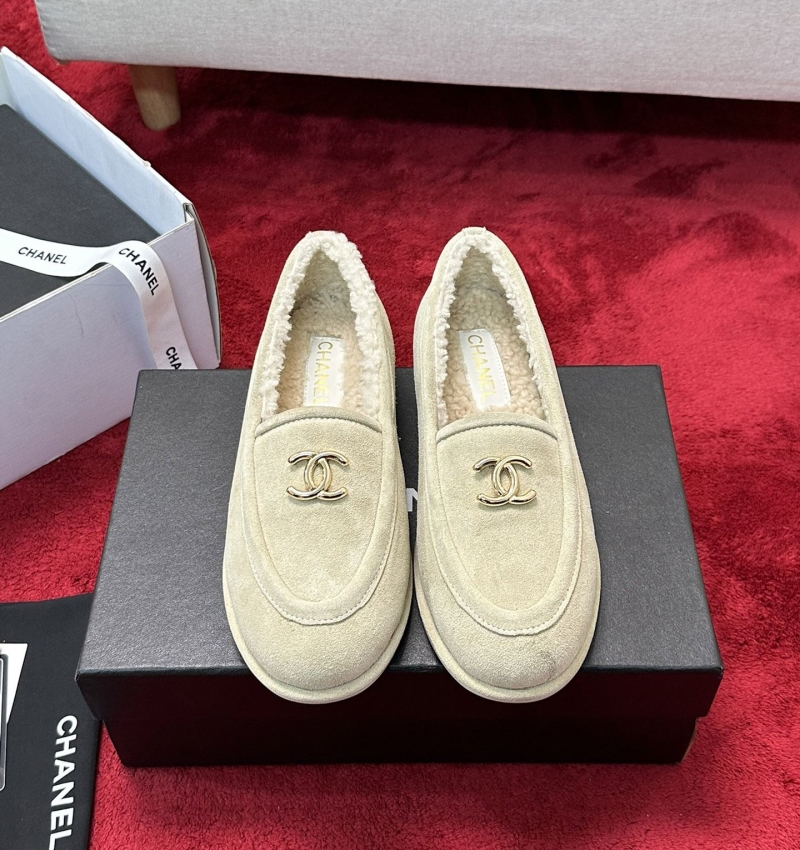 Ch*el leather shoes